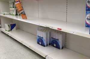 Supermarket shelves