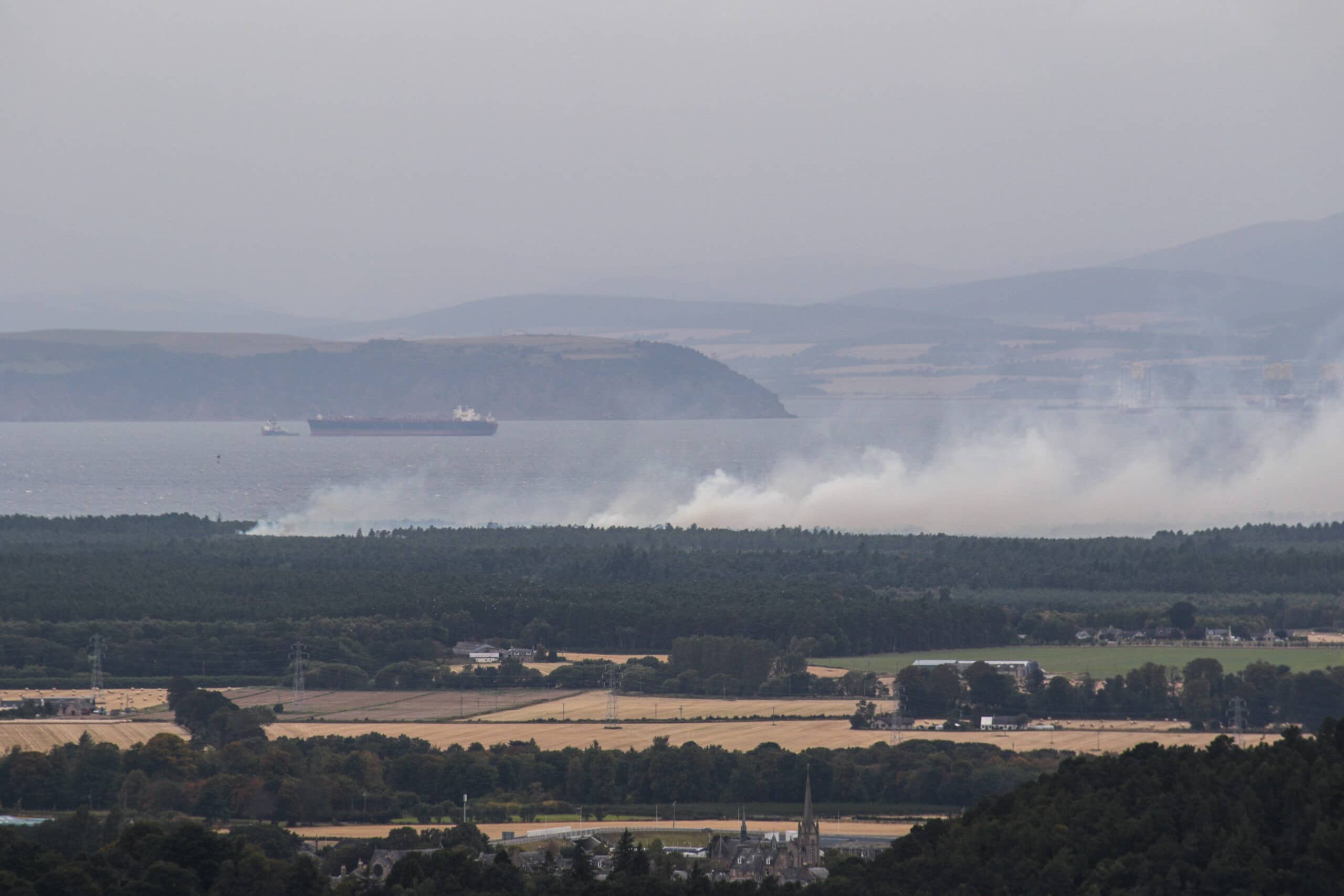 Fire, Culbin Forest, September 2020