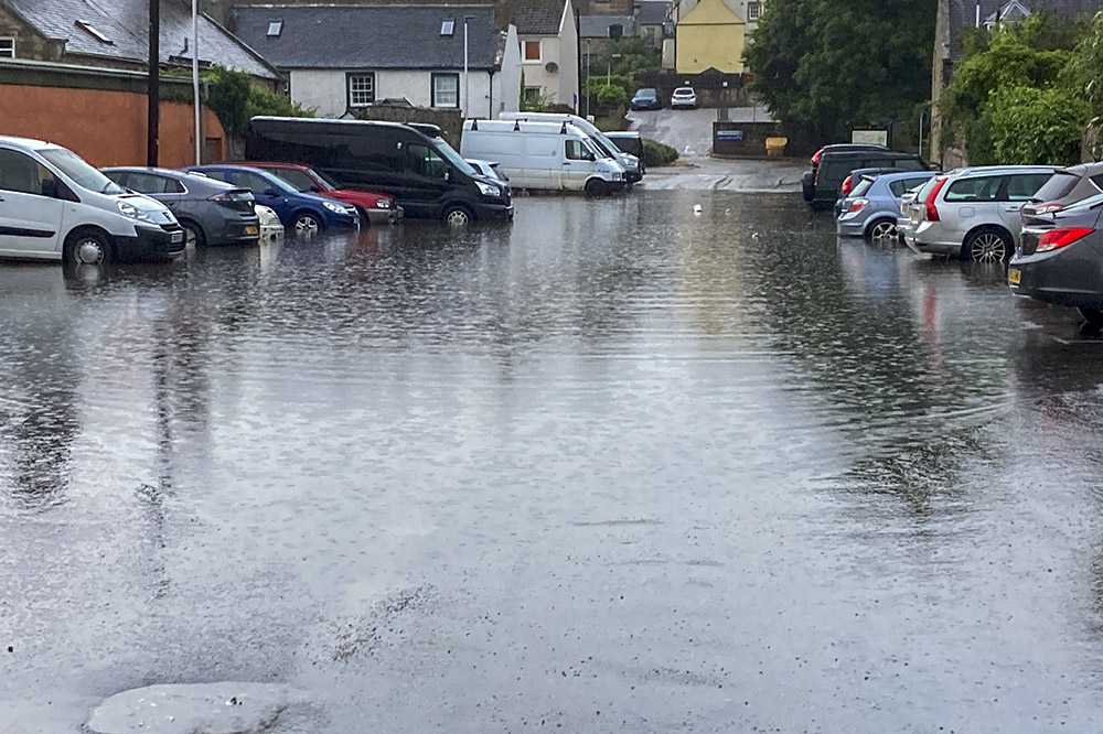 Flash floods forres